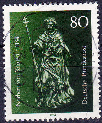 GERMANY 1984, 8 May. 850th ANNIV DEATH SAINT NORBERT, single, UH, CV+/- R 10.00 view scans