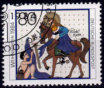 GERMANY 1984, 8 Nov. CHRISTMAS STAMPS, single, UNH, CV+/- R 30.00 view scans