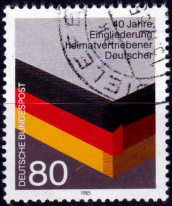 GERMANY 1985, 12 Nov. INTEGRATION OF REFUGEES, single, UH, CV+/- R 10.00 view scans