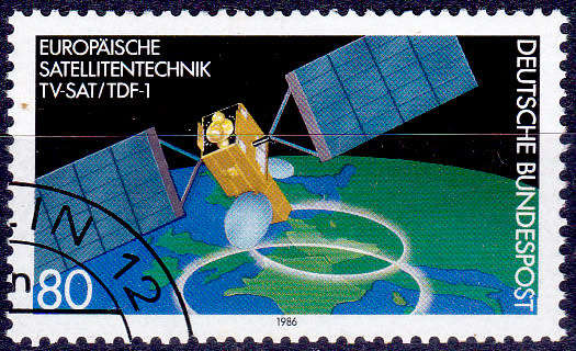 GERMANY 1986, 20 June. EUROPEAN SATELLITE TECHNOLOGY, single, UH, CV+/- R 10.00 view scans