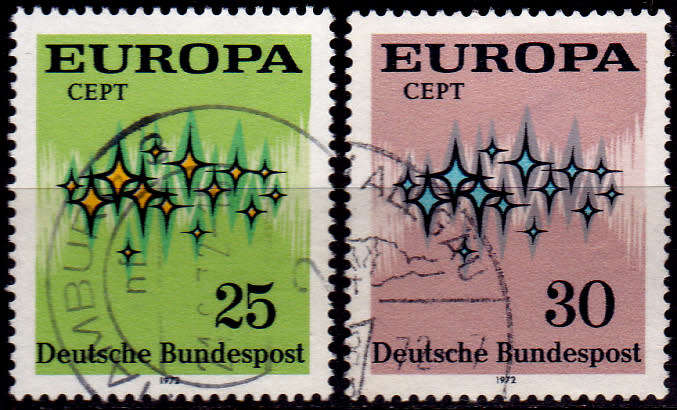 GERMANY 1972, 2 May. EUROPA STAMPS, set, UH, CV+/- R 10.00 view scans
