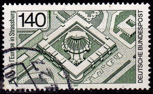 GERMANY 1977, 13 Jan. CONSECRATION COUNCIL OF EUROPE, single, UH, CV+/- R 10.00 view scans