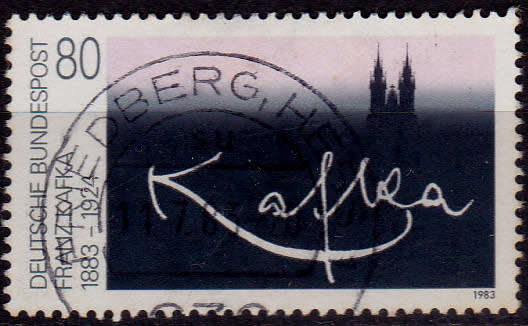 GERMANY 1983, 5 May. 100th ANNIV BIRTH FRANZ KAFKA, single, UH, CV+/- R 10.00 view scans
