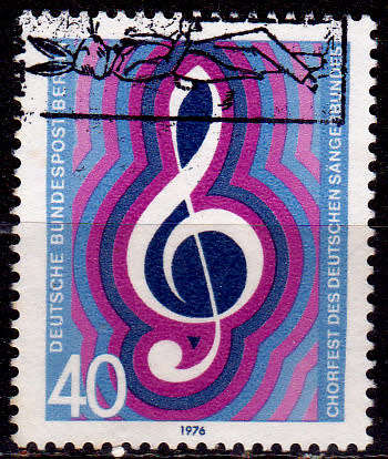 GERMANY BERLIN 1976, 13 May. CHORUS FESTIVAL, single, UH, CV +/-R 10.00 view scans