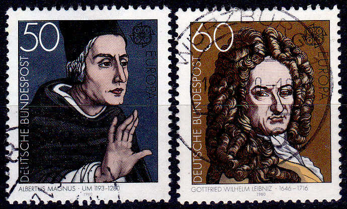 GERMANY 1980, 8 May. EUROPA STAMPS - FAMOUS PEOPLE, set, UH, CV+/- R 10.00 view scans