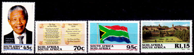RSA 1994, 10 May. PRESIDENTIAL INAUGURATION, set, MNH, CV R 75.00, View scans
