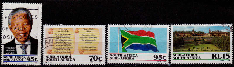 RSA 1994, 10 May. PRESIDENTIAL INAUGURATION, set, UNH, CV R 11.50, View scans