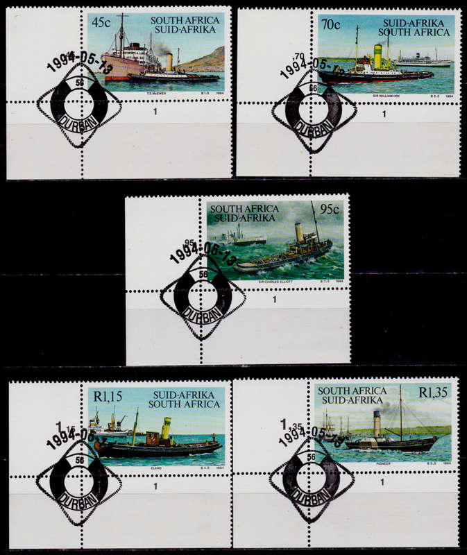 RSA 1994, 13 May. TUGBOATS, set, CTO,  CV R ?? view scans