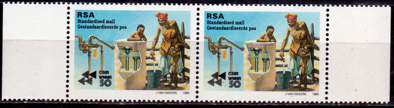 RSA 1995, 15 June. 50th ANNIV CSIR, single pair, MNH, CV R 30.00 view scans