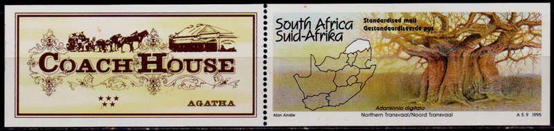 RSA 1997, 26 Feb. AGATHA COACH HOUSE, minisheet, MNH, CV R 90.00 view scans