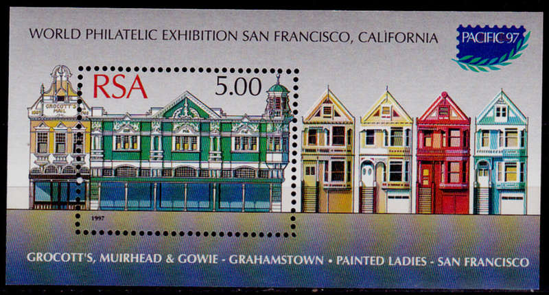 RSA 1997, 29 May, INTERNATIONAL STAMP EXHIBITION, USA, minisheet, MNH, CV R 60.00 view scans