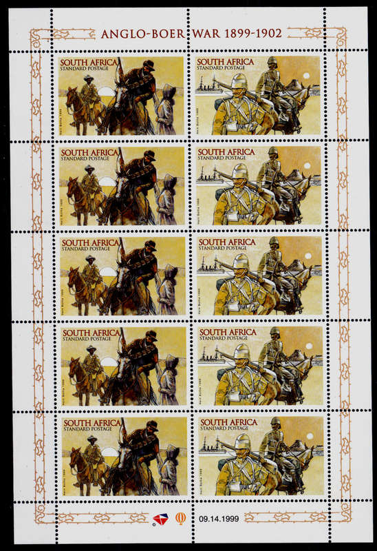 RSA 1999, 11 Oct. 100th ANNIV OF ANGLO-BOER WAR, sheetlet, MNH, CV R 250.00, view scans