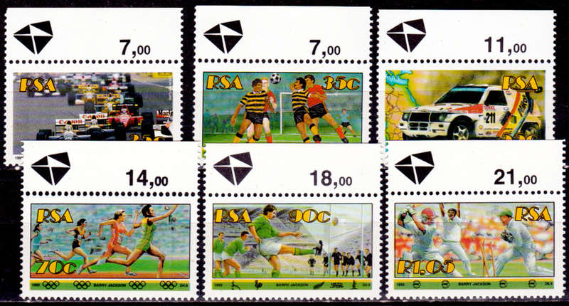 RSA 1992,  24 July. SPORT, set, MNH, CV R 26.50 view scans