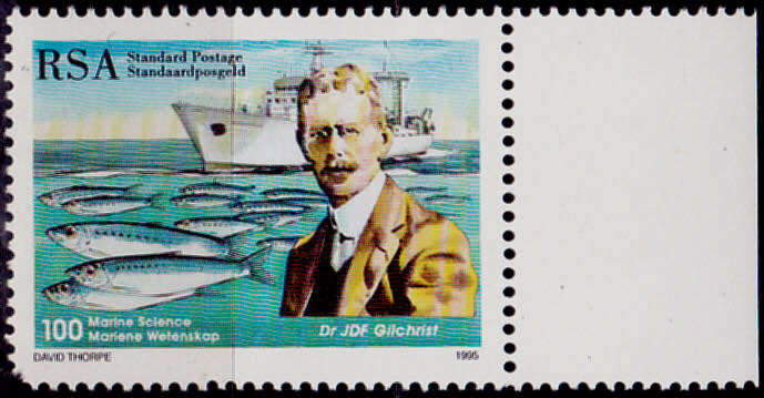 RSA 1995, 25 Aug. 100th ANNIV MARINE SCIENCE IN SA, single, MNH, CV R 15.00 view scans
