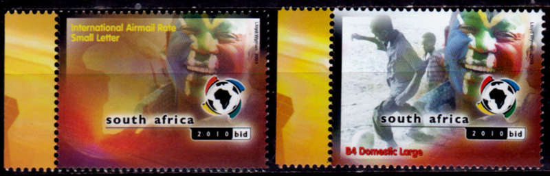 RSA 2003, 26 Sept. WORLD CUP SOCCER BID, set, MNH, CV R 240.00 view scans
