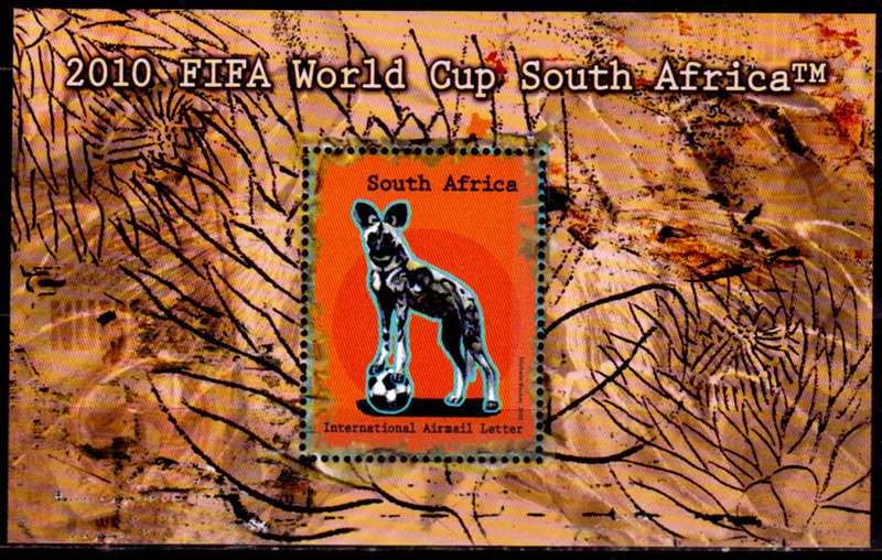 RSA 2006, 7 July. FIFA WORLD CUP SOCCER SA 2010, minisheet, MNH, CV R 200.00 view scans