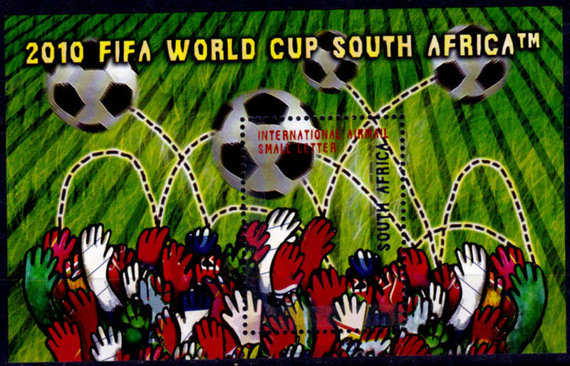RSA 2007, 23 Nov. 2010 FIFA WORLD CUP SA, minisheet, MNH, CV R 120.00 view scans
