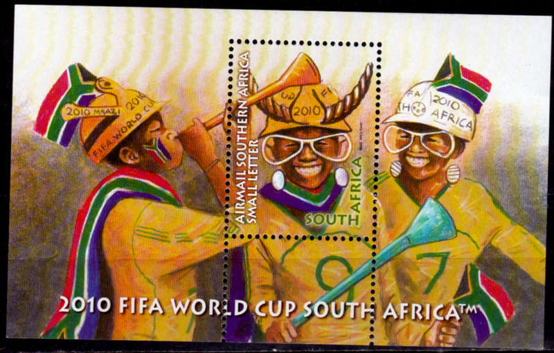 RSA 2008, 6 Sept. 2010 FIFA WORLD CUP SA, minisheet, MNH, CV R 80.00 view scans
