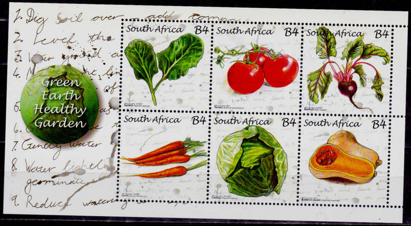 RSA 2011, 12 Aug. GREEN AWARENESS, sheetlet, MNH, CV R 400.00 view scans