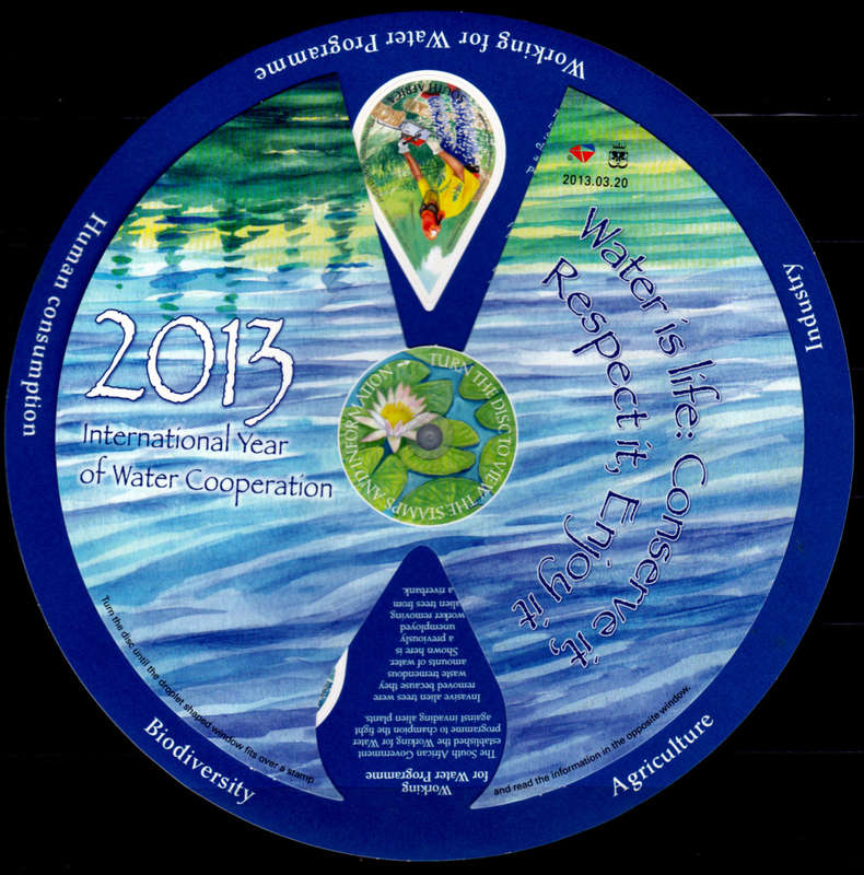 RSA 2013, 20 March. INTL YEAR OF WATER COOPERATION, sheetlet, MNH, CV R 400.00 view scans