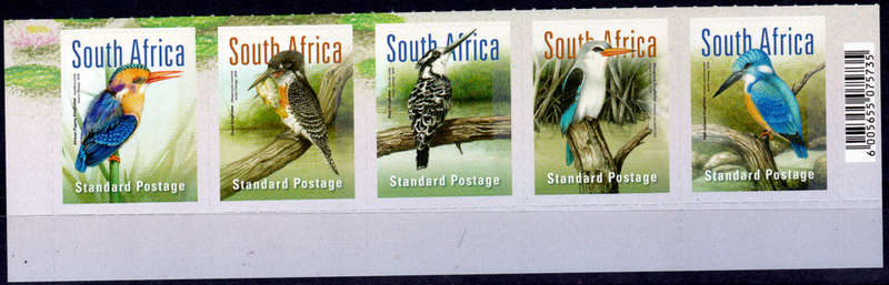 RSA 2015, 31 Aug. SA KINGFISHERS, setenant strip, MNH, CV R 250.00 view scans