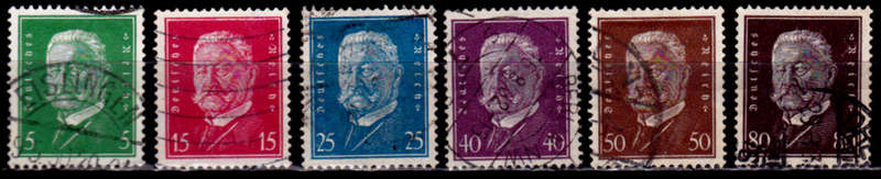 GERMAN EMPIRE 1928, 1 Sept. PAUL VON HINDENBURG, set, UH, CV +/-R 170.00, view scans