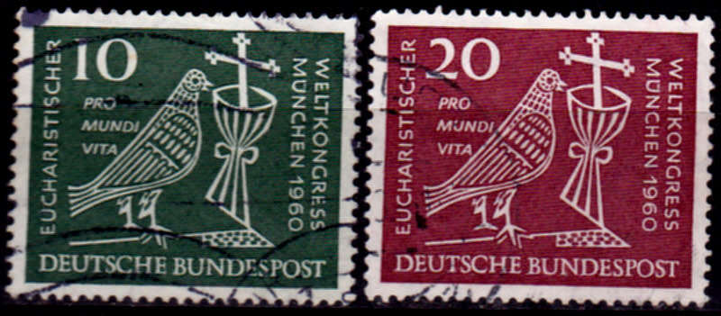 GERMANY 1960, 30 July. EUCHARISTIC WORLD CONGRESS, set, UH, CV +/-R 30.00 view scans