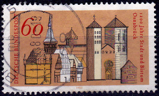 GERMANY 1980, 10 Jan. 1200th ANNIV OSNABRUCK, single, UH, CV+/- R 5.00 view scans