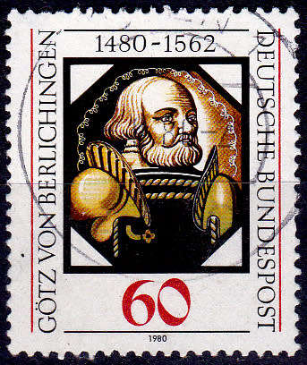 GERMANY 1980, 10 Jan. 500th ANNIV GOTZ VON BERLICHINGEN, single, UH, CV+/- R 5.00 view scans