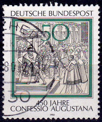 GERMANY 1980, 8 May. 450th ANNIV CONFEESIO AUGUSTANA, single, UH, CV+/- R 5.00 view scans