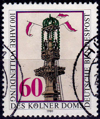 GERMANY 1980, 9 Oct. 100th ANNIV CATHEDRAL IN COLOGNE, single, UH, CV+/- R 5.00 view scans