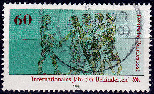 GERMANY 1981, 15 Jan. INTERNATIONAL YEAR OF DISABLED PERSONS, single, UH, CV+/- R 5.00 view scans