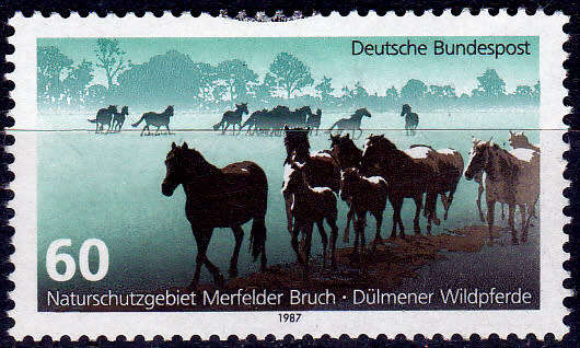 GERMANY 1987, 5 May. PROTECTION OF NATURE, single, UH, CV+/- R 5.00 view scans
