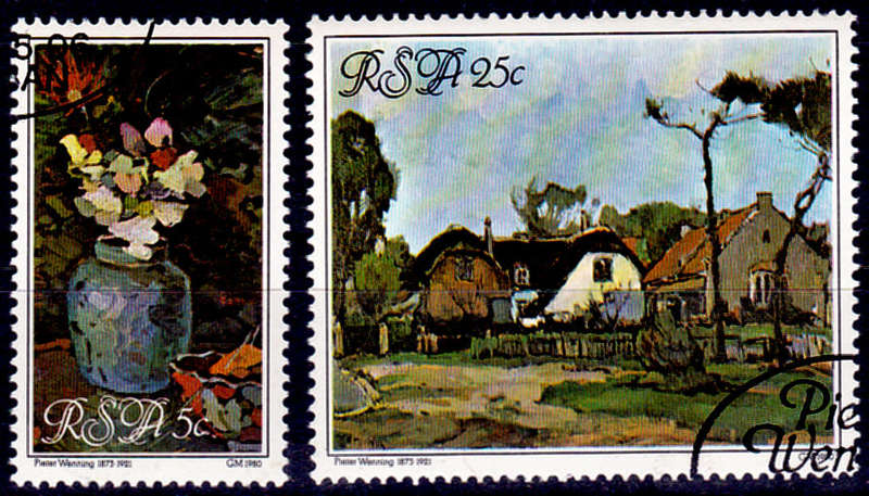 RSA 1980, 6 May. TRIBUTE TO PIETER WENNING, set, CTO, CV R ?? view scans
