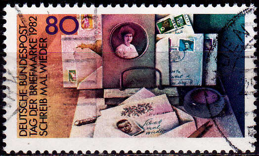 GERMANY 1982, 14 Oct. DAY OF STAMPS, single, UH, CV+/- R 10.00 view scans