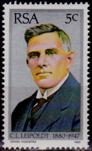 RSA 1980, 3 Sept. 100th ANNIV BIRTH CJ LEIPOLDT, single, MNH, CV R 1.00 view scans