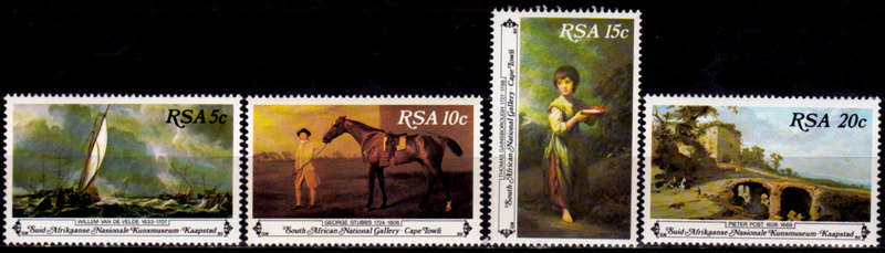 RSA 1980, 3 Nov. NATIONAL ART GALLERY CAPE TOWN, set, MNH, CV R 10.00 view scans
