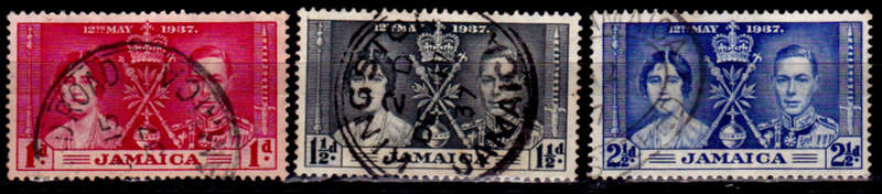 JAMAICA 1937, 12 May. CORONATION of KGVI and QE, UH, CV +/- R 20.00 view scans