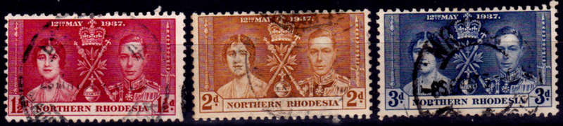 NORTHERN RHODESIA 1937, 12 May. CORONATION of KGVI and QE, UH, CV R 36.00 view scans