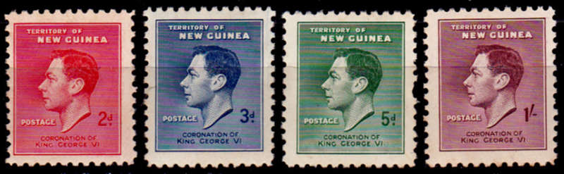 NEW GUINEA 1937, 18 May. CORONATION OF KGVI, set, MH, CV +/-R 25.00 view scans