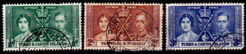 TURKS AND CAICOS ISLANDS 1937, 12 May CORONATION of KGVI, UH, +/-CVR 15.00 view scans