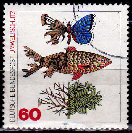 GERMANY 1981, 12 Feb. PROTECTION OF ENVIRONMENT, single, UH, CV+/- R 5.00 view scans