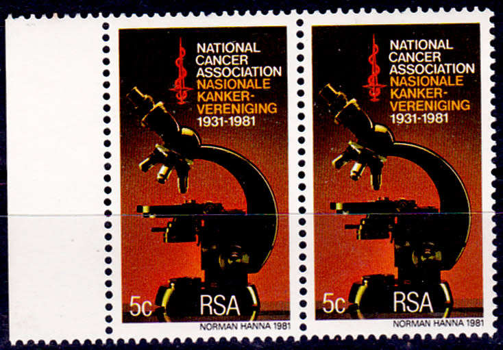 RSA 1981, 10 July. 50th ANNIV NCA, single pair, MNH  CV R 2.00 view scans