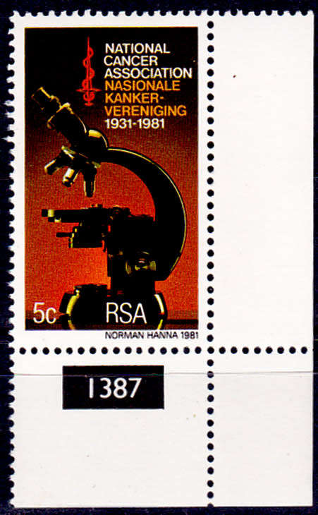 RSA 1981, 10 July. 50th ANNIV NCA, single, MNH  CV R 1.00 view scans