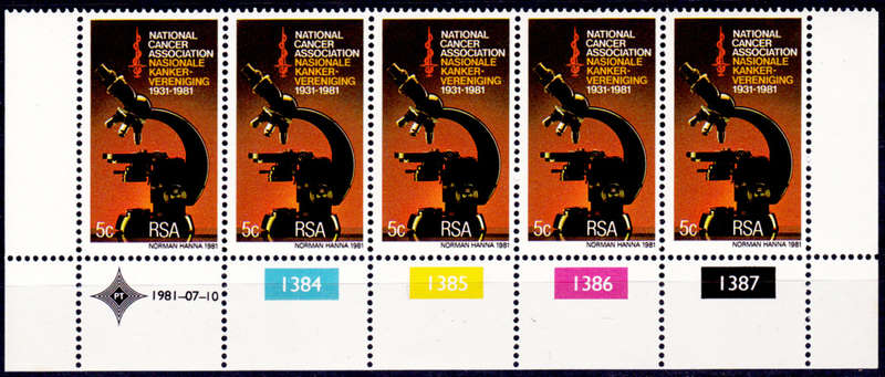 RSA 1981, 10 July. 50th ANNIV NCA, single control, MNH, CV R 5.00, view scans