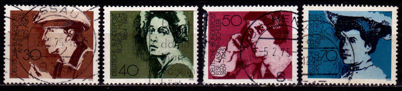 GERMANY 1975, 15 Jan. FAMOUS WOMEN, set, UH, CV+/- R 35.00 view scans