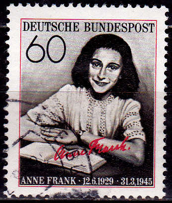 GERMANY 1979, 17 May. 50th ANNIV BIRTH ANNE FRANK, single, UH, CV+/- R 5.00 view scans