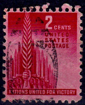USA 1943, 14 Jan. ALLIED NATIONS, single, UH, CV +/-R 5.00 view scans