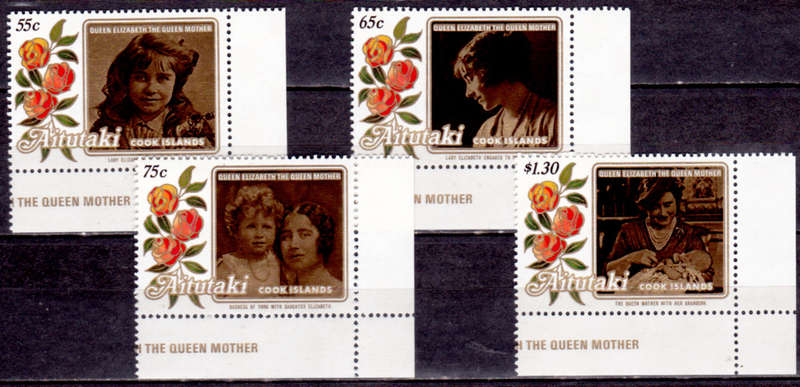 AITUTAKI 1985, 14 June. LIFE AND TIMES OF QE, set, MNH CV +/-R 75.00 view scans