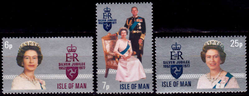 ISLE OF MAN 1977, 1 March. 25th ANNIV REIGN QEII, set, MNH CV +/-R 35.00 view scans